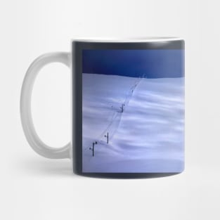 The lonely skier of Parnassus mountain Mug